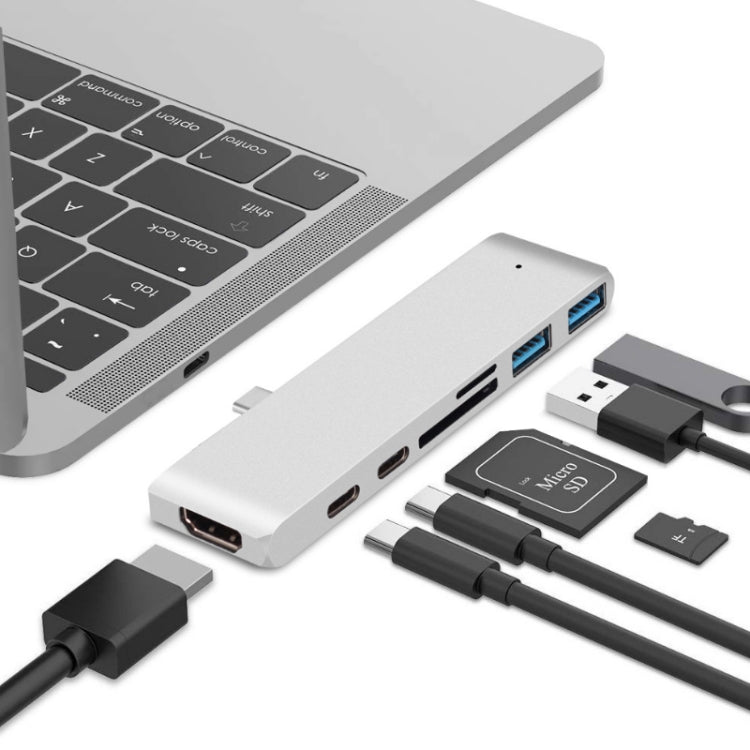 Hub Docking Station Tipo-C con HDMI 4K e Lettore SD/TF