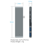 Hub Docking Station Tipo-C con HDMI 4K e Lettore SD/TF