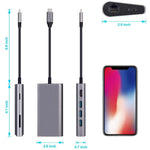 Docking station 8 in 1 USB-C con HDMI, RJ45 e 3 USB 3.0