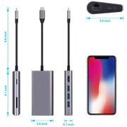 Porta di rete 8 in 1 da tipo c a HDMI + RJ45 + 3 USB 3.0 + docking station PD