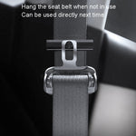 Supporto per cintura di sicurezza per auto Regolatore di gioco del limitatore antiscivolo, Metal Deep Gray, Metal Red, Metal Silver
