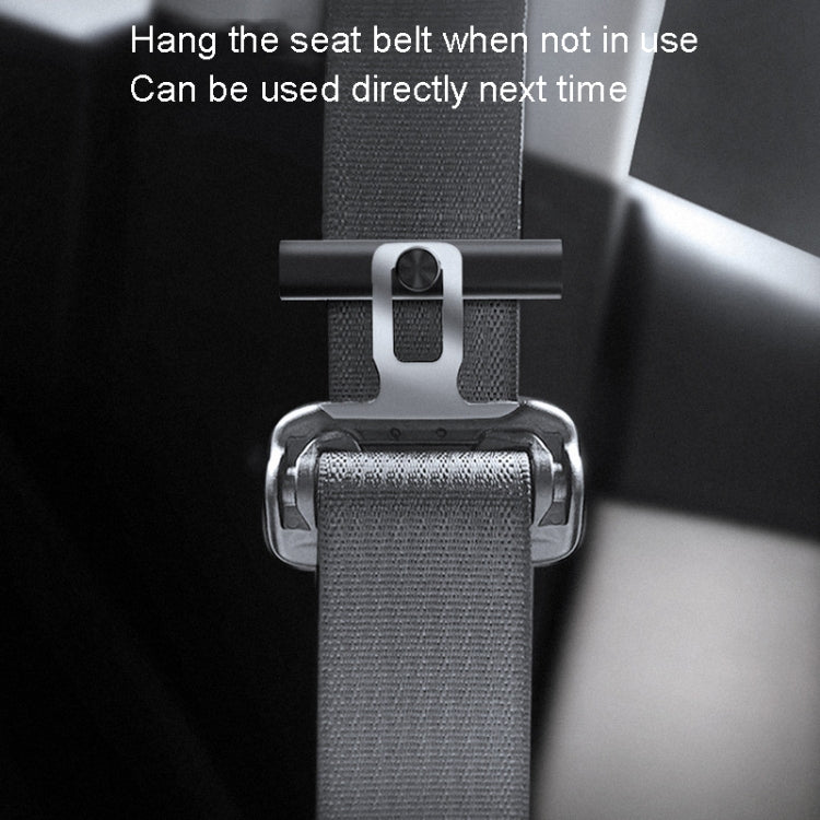 Supporto per cintura di sicurezza per auto Regolatore di gioco del limitatore antiscivolo, Metal Deep Gray, Metal Red, Metal Silver