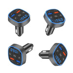 QC3.0 Trasmettitore FM per auto con lettore MP3 Bluetooth per auto a ricarica rapida, QC3.0 Fast Charge
