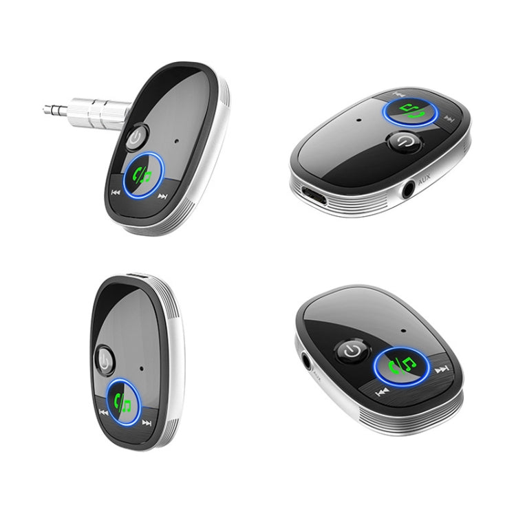 Convertitore audio wireless per lettore musicale con ricevitore Bluetooth per auto, Black