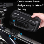 WILD MAN XS2 Borsa da bicicletta antipioggia da ciclismo con guscio rigido in EVA da 1 litro, XS2 (Black), XS2 (Black Red)