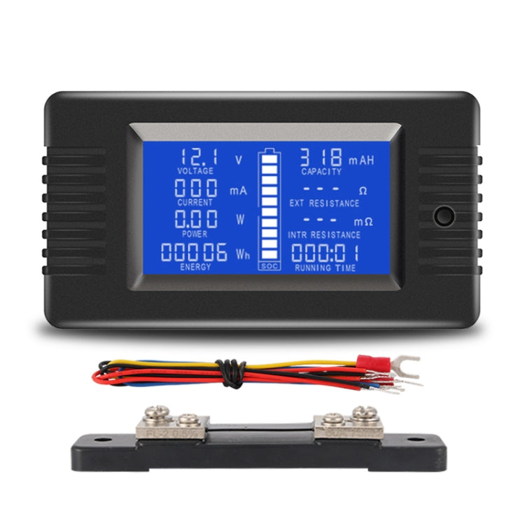 Tester batteria DC 0-200V PZEM-013 e PZEM-015 con shunt