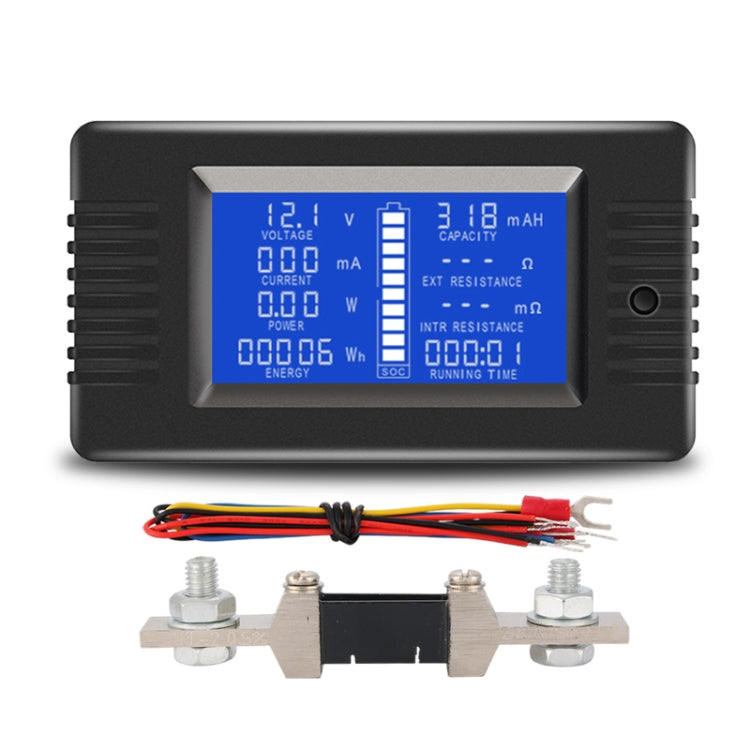 Tester batteria DC 0-200V PZEM-013 e PZEM-015 con shunt