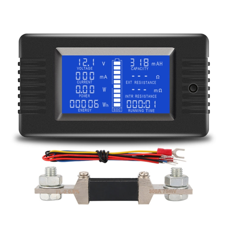 DC 0-200V Tensione Corrente Tester batteria, PZEM-013 10A, PZEM-015 With 50A Shunt, PZEM-015 With 100A Shunt, PZEM-015 With 200A Shunt, PZEM-015 With 300A Shunt, PZEM-015 Without Shunt