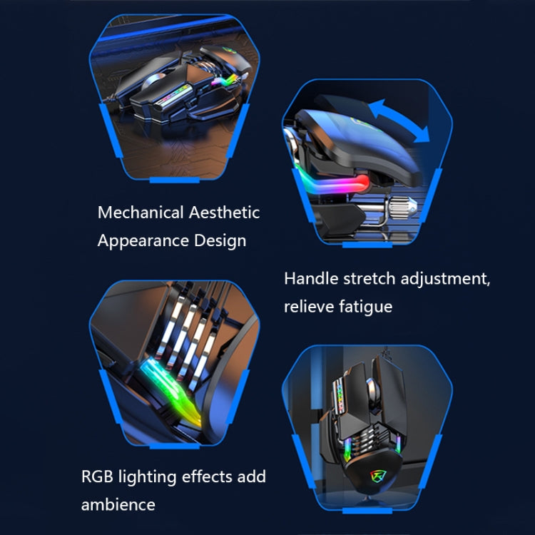 Mouse cablato Taijia P3 6 tasti RGB regolabile