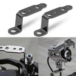 Accessori per la modifica di moto multifunzione da 2 pezzi Staffa per lampada specchietto retrovisore, Black, Blue, Red, Gold, Silver, Orange