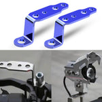 Accessori per la modifica di moto multifunzione da 2 pezzi Staffa per lampada specchietto retrovisore, Black, Blue, Red, Gold, Silver, Orange