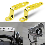 Accessori per la modifica di moto multifunzione da 2 pezzi Staffa per lampada specchietto retrovisore, Black, Blue, Red, Gold, Silver, Orange