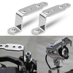 Accessori per la modifica di moto multifunzione da 2 pezzi Staffa per lampada specchietto retrovisore, Black, Blue, Red, Gold, Silver, Orange