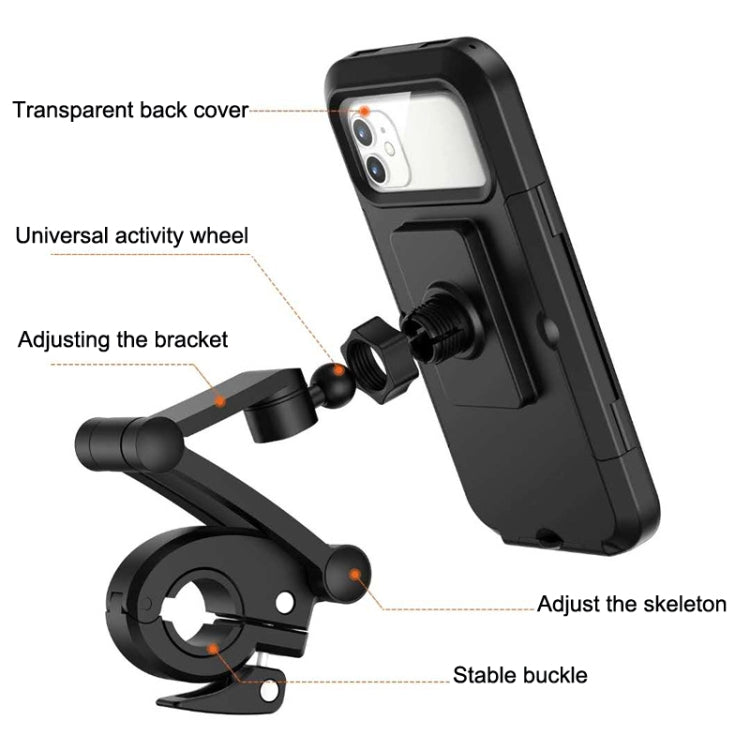 Porta cellulare da bicicletta Borsa impermeabile per mountain bike, Black
