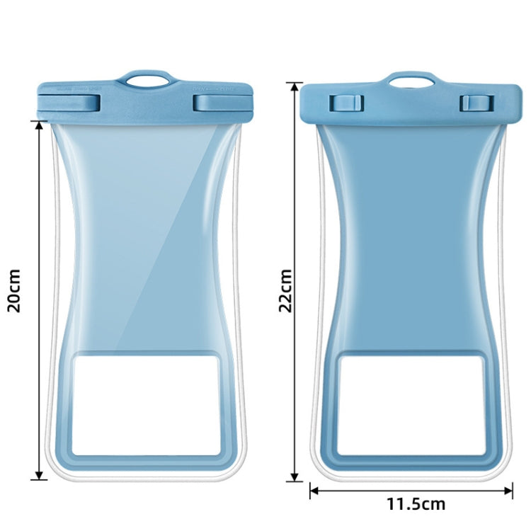 Borsa impermeabile per cellulare con airbag galleggiante a vita piccola Borsa impermeabile per cellulare in TPU, White, Green, Blue, Pink, Black, Smog Blue