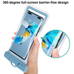 Borsa impermeabile per cellulare con airbag galleggiante a vita piccola Borsa impermeabile per cellulare in TPU, White, Green, Blue, Pink, Black, Smog Blue
