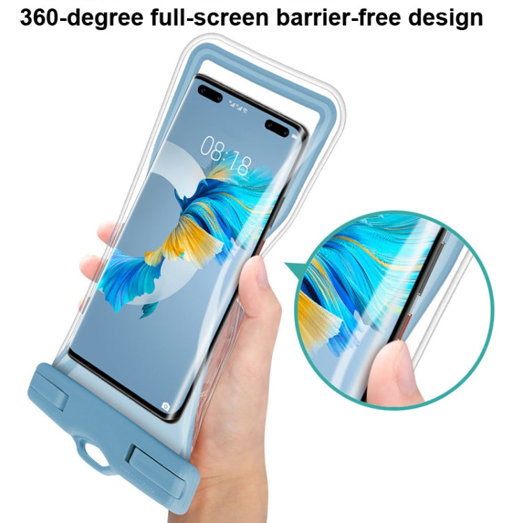 Borsa impermeabile per cellulare con airbag galleggiante a vita piccola Borsa impermeabile per cellulare in TPU, White, Green, Blue, Pink, Black, Smog Blue