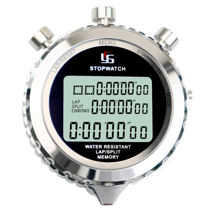 YS Cronometro in metallo Display a 3 righe Timer elettronici da allenamento per la corsa, stile:, YS-510 10 Memories 3 Rows Display, YS-530 30 Memories 3 Rows Display, YS-560 60 Memories 3 Rows Display, YS-5100 100 Memories 3 Rows Display              ...