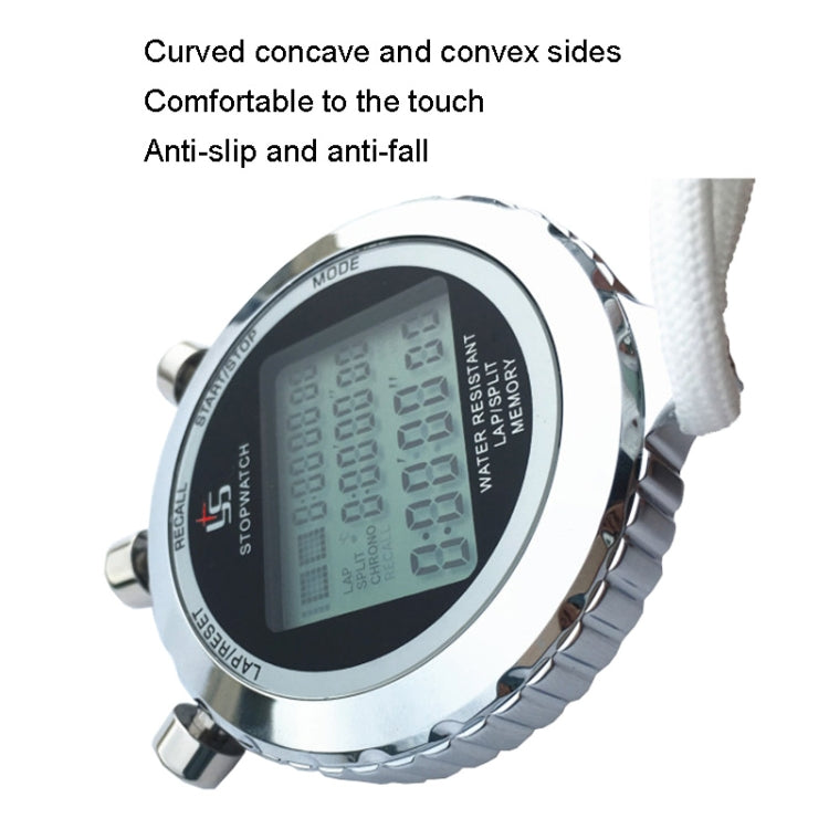 YS Cronometro in metallo Display a 3 righe Timer elettronici da allenamento per la corsa, stile:, YS-510 10 Memories 3 Rows Display, YS-530 30 Memories 3 Rows Display, YS-560 60 Memories 3 Rows Display, YS-5100 100 Memories 3 Rows Display              ...