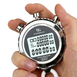 YS Cronometro in metallo Display a 3 righe Timer elettronici da allenamento per la corsa, stile:, YS-510 10 Memories 3 Rows Display, YS-530 30 Memories 3 Rows Display, YS-560 60 Memories 3 Rows Display, YS-5100 100 Memories 3 Rows Display              ...