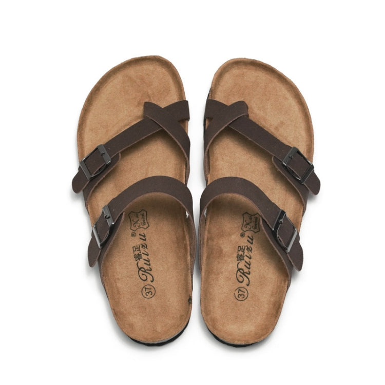 Ruizu Coppia Ciabatte In Sughero Scarpe Da Spiaggia Infradito, 39, 40, 41, 42