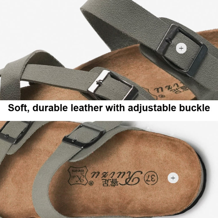 Ruizu Coppia Ciabatte In Sughero Scarpe Da Spiaggia Infradito, 39, 40, 41, 42