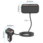 Caricabatteria per auto a ricarica rapida per telefono cellulare 5 in 1, SC02M, SC02