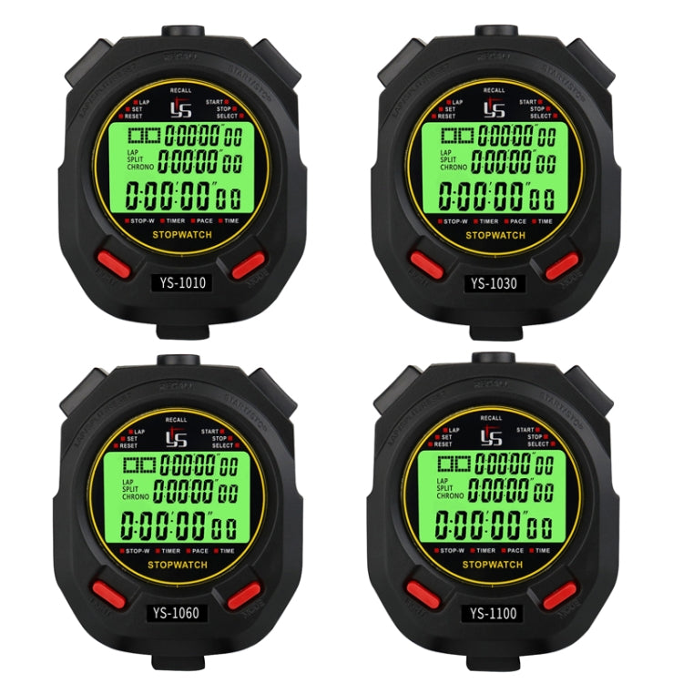 YS 3 Righe Display Luminoso Cronometro Timer Allenamento Arbitro Cronometro, Stile:, YS-1010 10 Memories, YS-1030 30 Memories, YS-1060 60 Memories, YS-1100 100 Memories