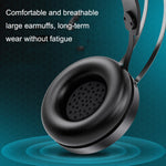 LANGTU M8 Computer Phone Game Cuffie cablate con microfono, lunghezza cavo: 1,5 m
