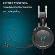 LANGTU M8 Computer Phone Game Cuffie cablate con microfono, lunghezza cavo: 1,5 m