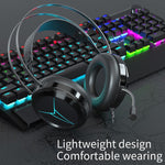 LANGTU M8 Computer Phone Game Cuffie cablate con microfono, lunghezza cavo: 1,5 m