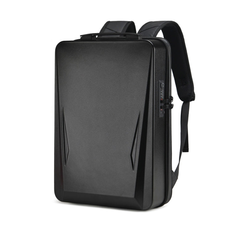Zaino per computer da gioco per PC da uomo con guscio rigido per 15,6-17,3 pollici, Black, Silver
