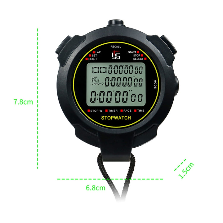 YS Cronometro Timer Allenamento Fitness Competizione Cronometro, Stile:, YS-7100 100 Memories(Black), YS-710 10 Memories(Black), YS-730 30 Memories(Black), YS-760 60 Memories(Black), YS-7120 120 Memories(Black)