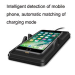 Piattaforma di lancio antiscivolo per caricabatterie wireless per auto multifunzione C6 15W 2 in 1, C6