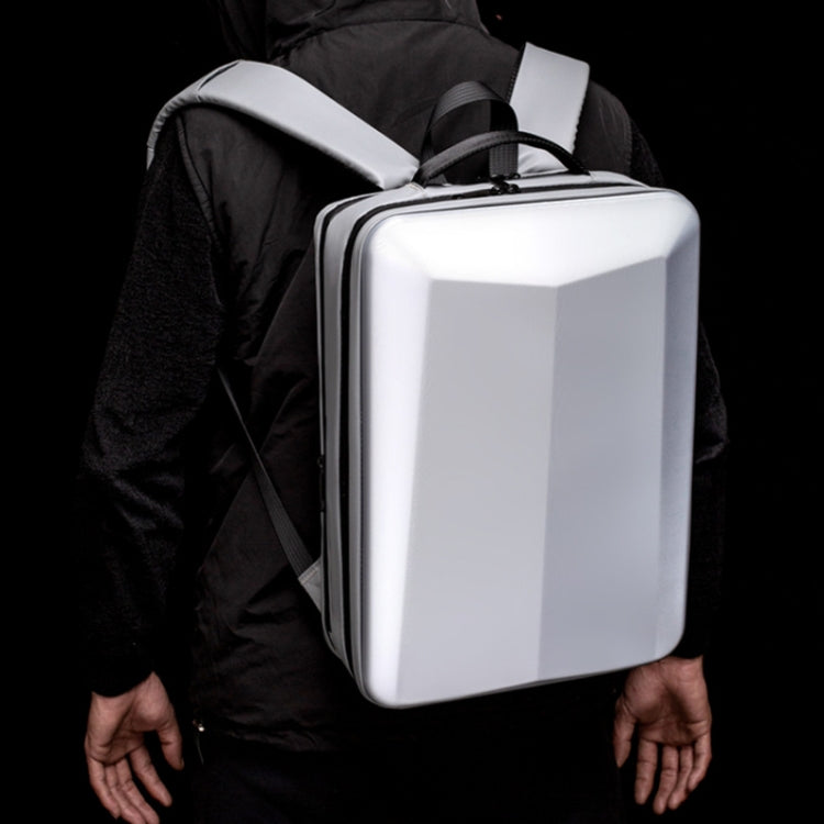 Zaino per computer da gioco con guscio rigido in ABS, 15.6 inches (Black), 15.6 inches (Silver), 17.3 inches (Black), 17.3 inches (Silver)