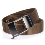 AWMN Cintura sdentata con fibbia automatica da uomo in nylon, lunghezza:, 120cm