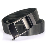 AWMN Cintura sdentata con fibbia automatica da uomo in nylon, lunghezza:, 120cm
