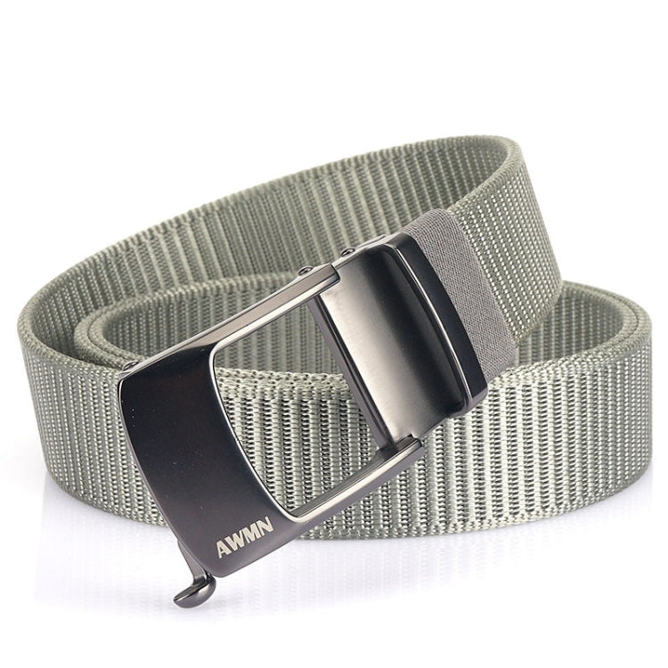 AWMN Cintura sdentata con fibbia automatica da uomo in nylon, lunghezza:, 120cm