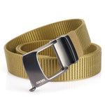 AWMN Cintura sdentata con fibbia automatica da uomo in nylon, lunghezza:, 120cm