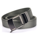 AWMN Cintura sdentata con fibbia automatica da uomo in nylon, lunghezza:, 120cm