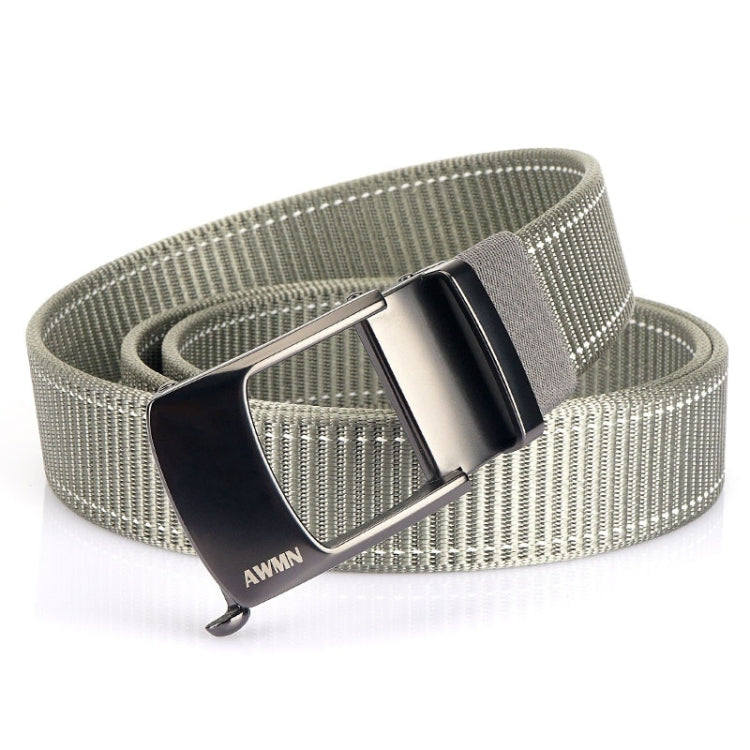 AWMN Cintura sdentata con fibbia automatica da uomo in nylon, lunghezza:, 120cm
