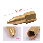 50 PCS Testa della Macchina del Burro Rame Universale Punta In Acciaio Pneumatico Olio Ingrassatore, 50 PCS Grease Head