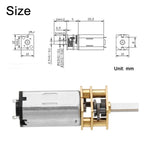 Micro motoriduttore DC 12V 100 RPM con albero 3 mm