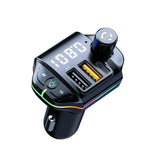 A10 Colorful Atmosphere Light Caricatore per auto trasmettitore FM Bluetooth, A10