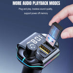 A10 Colorful Atmosphere Light Caricatore per auto trasmettitore FM Bluetooth, A10