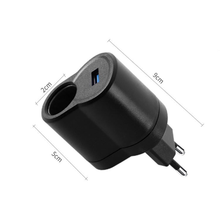 2 PCS Convertitore di alimentazione per auto con presa accendisigari domestica, spina Specifiche:, UK Plug, EU Plug, US Plug