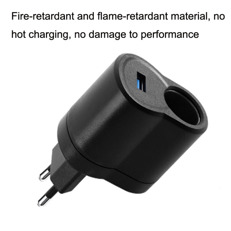 2 PCS Convertitore di alimentazione per auto con presa accendisigari domestica, spina Specifiche:, UK Plug, EU Plug, US Plug