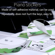 Adesivi per tastiera di pianoforte M52 88/76/61/54/49 tasti, Tree, Giraffe