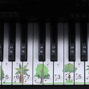 Adesivi per tastiera di pianoforte M52 88/76/61/54/49 tasti, Tree, Giraffe