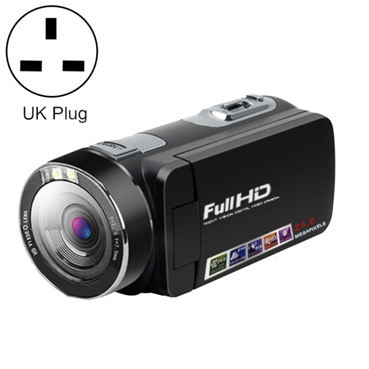 Fotocamera digitale pieghevole 1080P 24MP, US Plug, EU Plug, UK Plug, AU Plug, Remote Control Model, Touch Screen Model